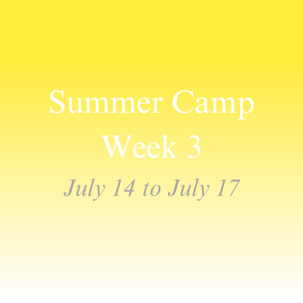 <h4>July 14 - 17</h4><h1> Summer Camp Week 3</h1>